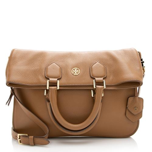 Tory Burch Leather Robinson Fold Over Messenger