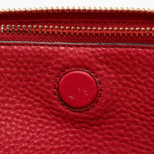 Tory Burch Leather Robinson Triple Zip Dome Satchel