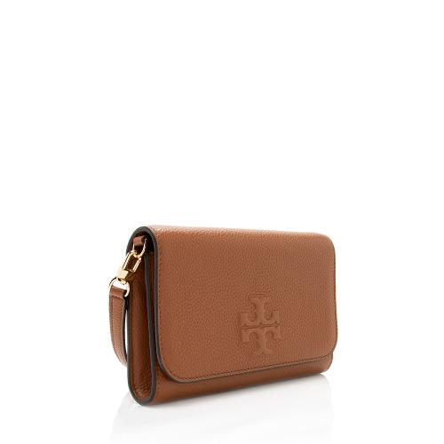 Tory Burch Leather Thea Flat Wallet Crossbody