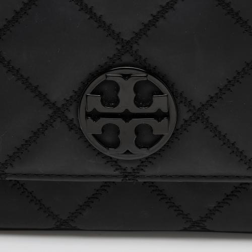 Tory Burch Matte Quilted Leather Willa Small Shoulder Bag