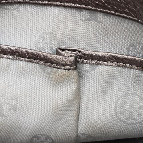 Tory Burch Metallic Leather Marion Saddle Bag