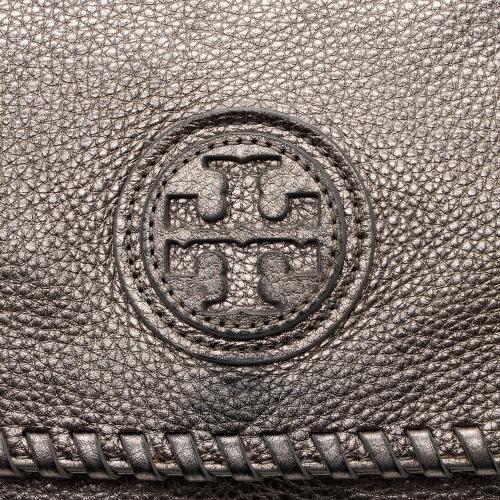 Tory Burch Metallic Leather Marion Saddle Bag