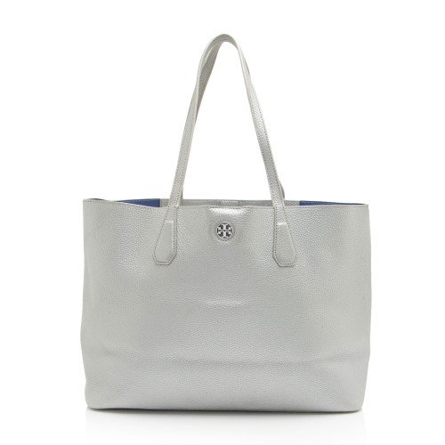 Tory Burch Metallic Leather Perry Tote