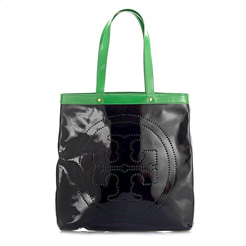 Tory Burch Patent Leather Lux T Lee Tote