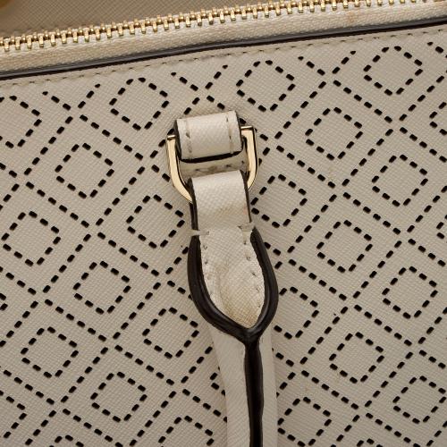 Tory Burch Perforated Leather Robinson Small Tote