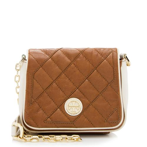 Tory Burch Quilted Leather Cut-Out Mini Shoulder Bag - FINAL SALE