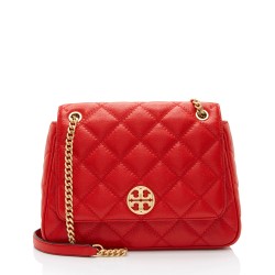 Tory Burch Quilted Leather Willa Medium Shoulder Bag