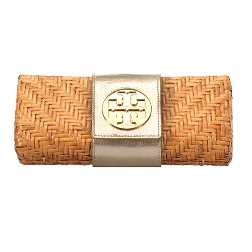 Tory Burch Rattan Clutch