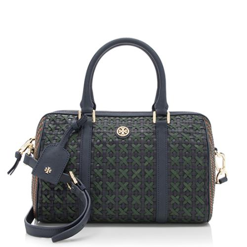 Tory Burch Robinson Doreen Woven Small Satchel