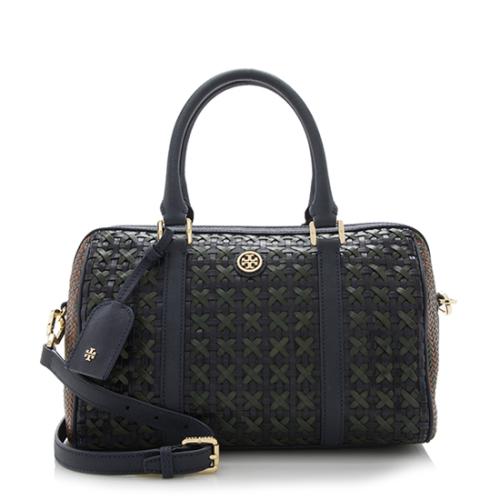 Tory Burch Robinson Doreen Woven Small Satchel