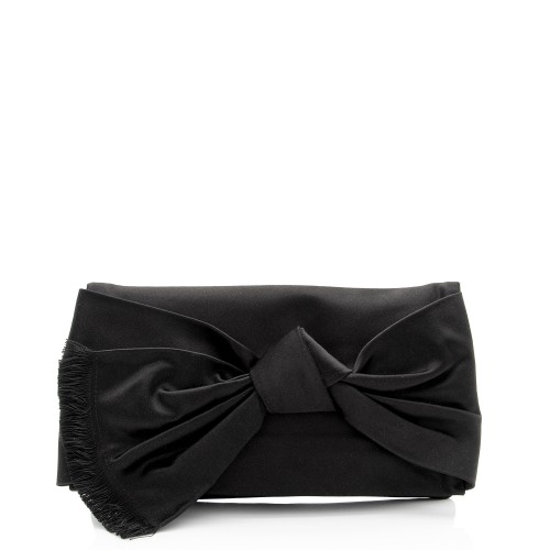 Tory Burch Satin Eleanor Bow Clutch