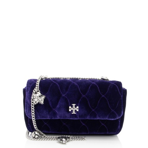 Tory Burch Velvet Kira Mini Flap Bag