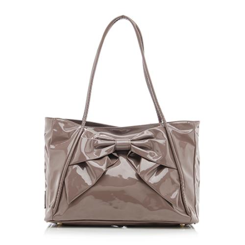 Valentino Patent Leather Betty Bow Tote 