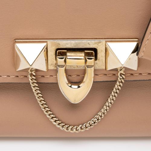 Valentino Calfskin Demilune Rockstud Small Double Handle Satchel