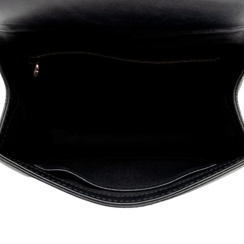 Valentino Calfskin Glam Lock Small Shoulder Bag