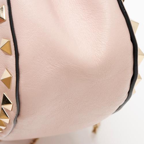 Valentino Calfskin Rockstud Mini Chain Flap Bag