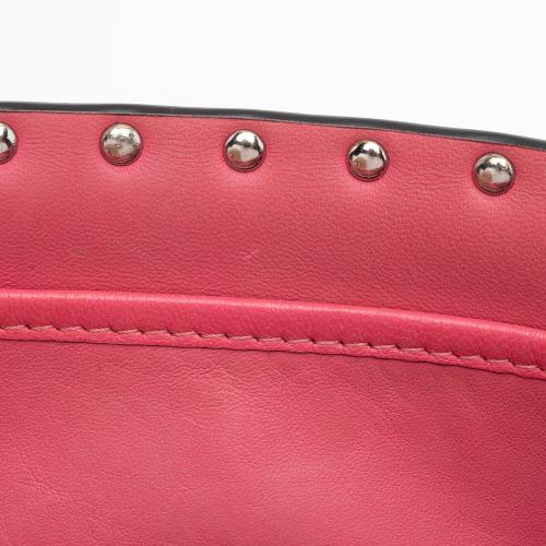 Valentino Calfskin Rockstud Spike Up Shoulder Bag