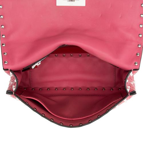 Valentino Calfskin Rockstud Spike Up Shoulder Bag