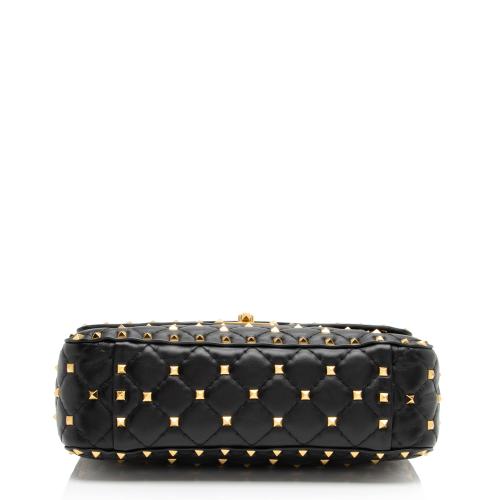 Valentino Calfskin Rockstud Spike Up Shoulder Bag