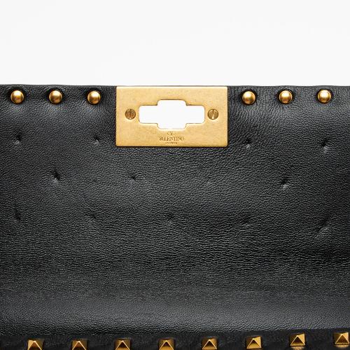 Valentino Calfskin Rockstud Spike Up Shoulder Bag