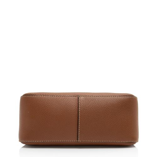 Valentino Calfskin Vring Flap Saddle Bag