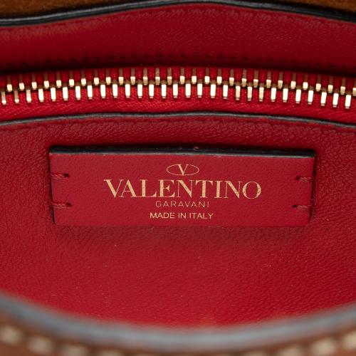 Valentino Calfskin Vring Flap Saddle Bag