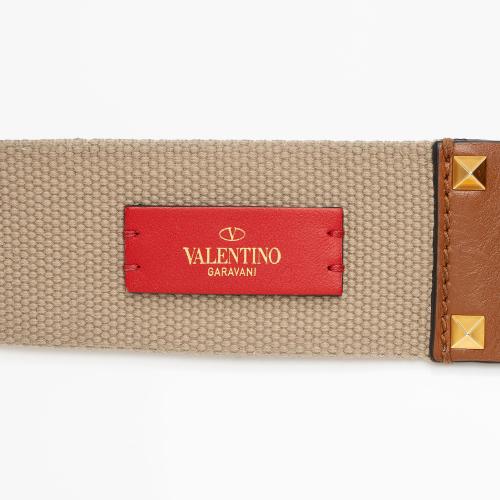 Valentino Calfskin Vring Flap Saddle Bag