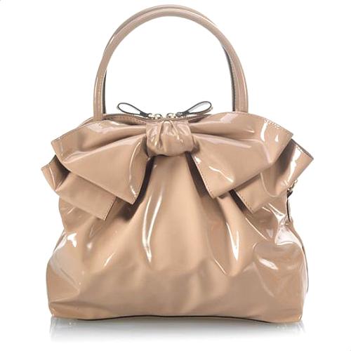 Valentino Lacca Bow Dome Satchel