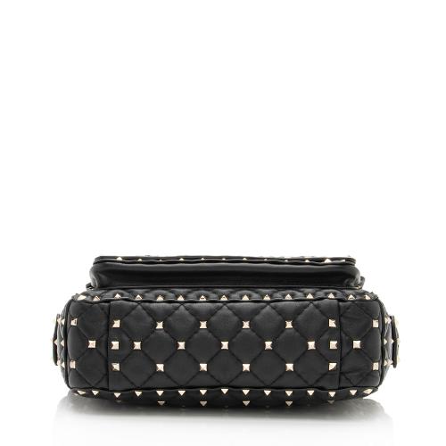 Valentino Lambskin Rockstud Spike Chain Shoulder Bag