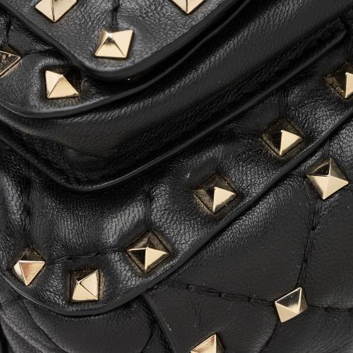 Valentino Lambskin Rockstud Spike Chain Shoulder Bag