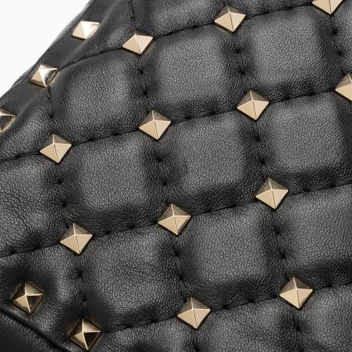 Valentino Lambskin Rockstud Spike Chain Shoulder Bag