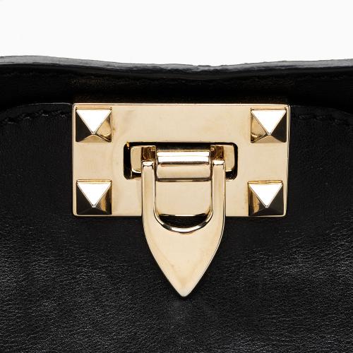 Valentino Leather Rockstud Medium Tote