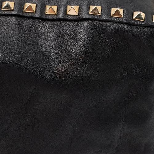 Valentino Leather Rockstud Medium Tote