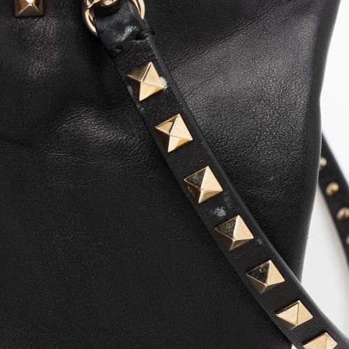 Valentino Leather Rockstud Medium Tote