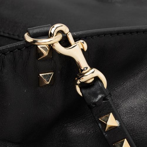 Valentino Leather Rockstud Medium Tote