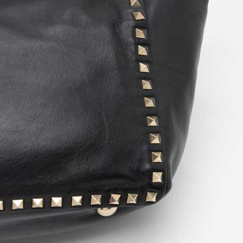 Valentino Leather Rockstud Medium Tote