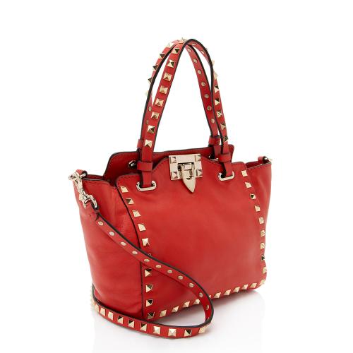 Valentino Leather Rockstud Mini Tote