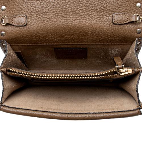 Valentino Leather Rockstud Pouch Crossbody