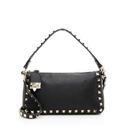 Valentino Leather Rockstud Small Shoulder Bag