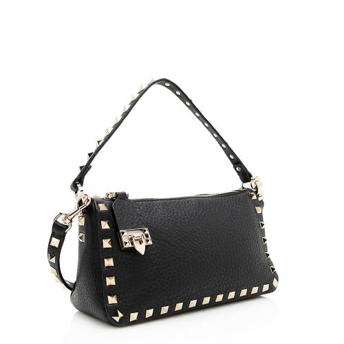 Valentino Leather Rockstud Small Shoulder Bag