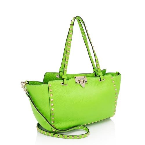 Valentino Leather Rockstud Small Tote