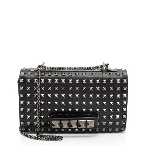 Valentino Leather Studded Va Va Voom Shoulder Bag