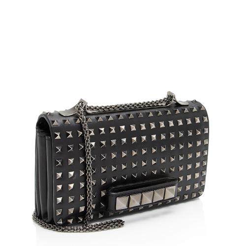 Valentino Leather Studded Va Va Voom Shoulder Bag