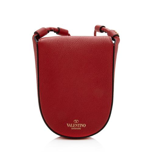 Valentino Leather V-Ring Small Crossbody