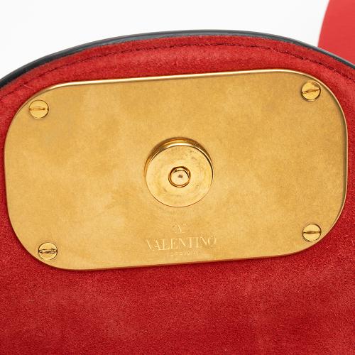 Valentino Leather V-Ring Small Crossbody