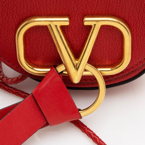 Valentino Leather V-Ring Small Crossbody