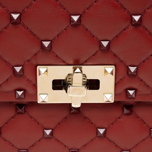 Valentino Calfskin Rockstud Spike Up Shoulder Bag