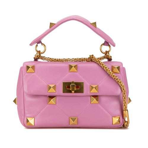 Valentino Medium Nappa Roman Stud Satchel