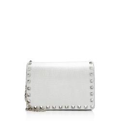 Valentino Metallic Grainy Calfskin Rockstud Pouch Crossbody