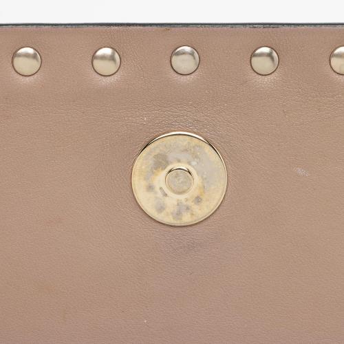 Valentino Metallic Nappa Leather Rockstud Clutch